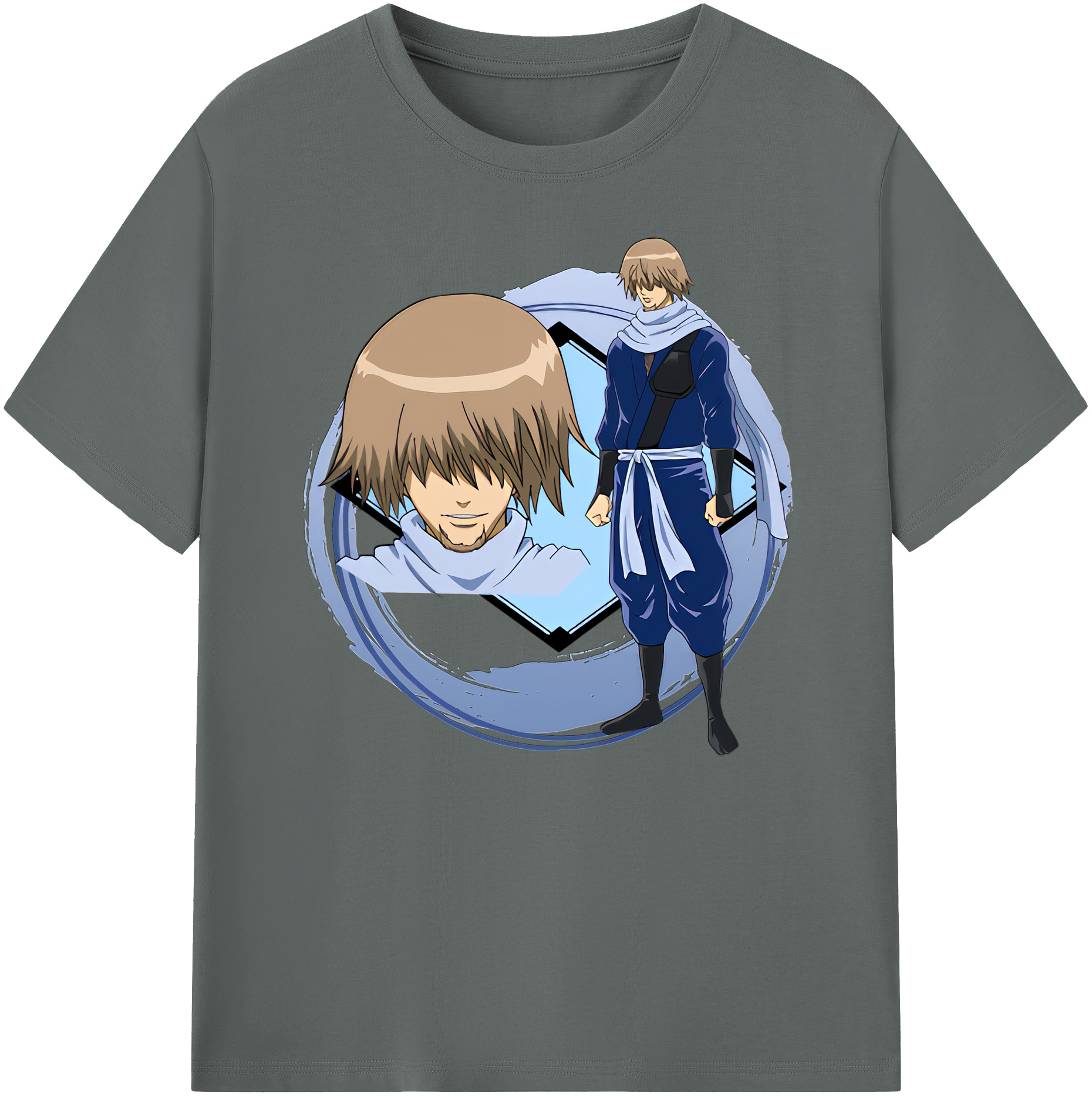 （画像用） ぎんたま 坂田銀時（さかたぎんとき） 神楽 志村新八（しむら しんぱち） GINTAMA Sakata Gintoki Kagura Shimura Shinpachi 綿100％ メンズ半袖Tシャツ｜肌触りやわらか＆通気性